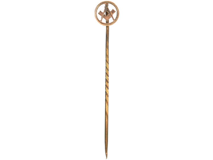 9ct Gold Masonic Tie Pin