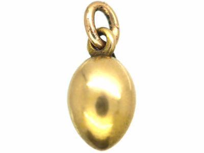 Edwardian 15ct Gold Egg Pendant