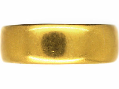 Edwardian 22ct Gold Wide Wedding Band