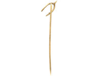 Edwardian 15ct Gold Wishbone Tie Pin