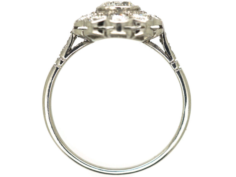 Platinum & Diamond Daisy Cluster Ring