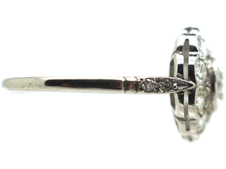 Platinum & Diamond Daisy Cluster Ring