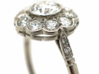 Platinum & Diamond Daisy Cluster Ring