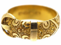 Victorian 18ct Gold Buckle Ring