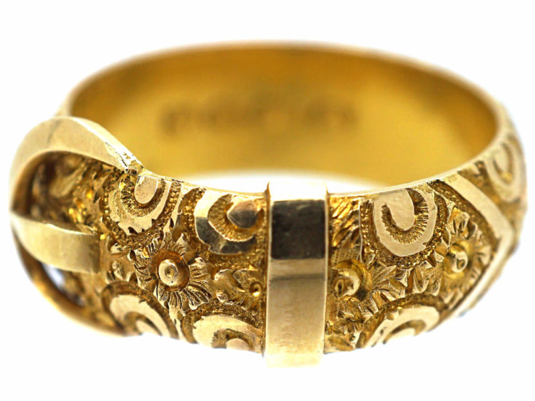 Victorian 18ct Gold Buckle Ring