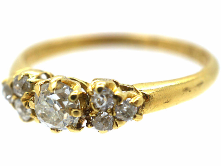 Edwardian 18ct Gold & Diamond Ring