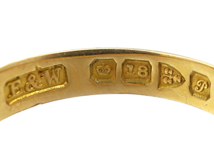 Edwardian 18ct Gold & Diamond Knot Ring