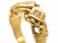 Edwardian 18ct Gold & Diamond Knot Ring