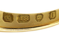 Victorian Five Stone Diamond Rub Over Set Ring