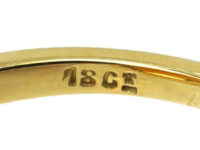 Art Deco 18ct Gold & Platinum, Madeira Citrine, Onyx & Rose Diamond Ring