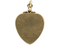 Art Deco 9ct Gold & Palladium Heart Shaped Locket