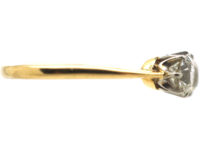 Art Deco 18ct Gold & Platinum Three Stone Diamond Ring