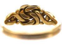 Edwardian 18ct Gold Knot Ring
