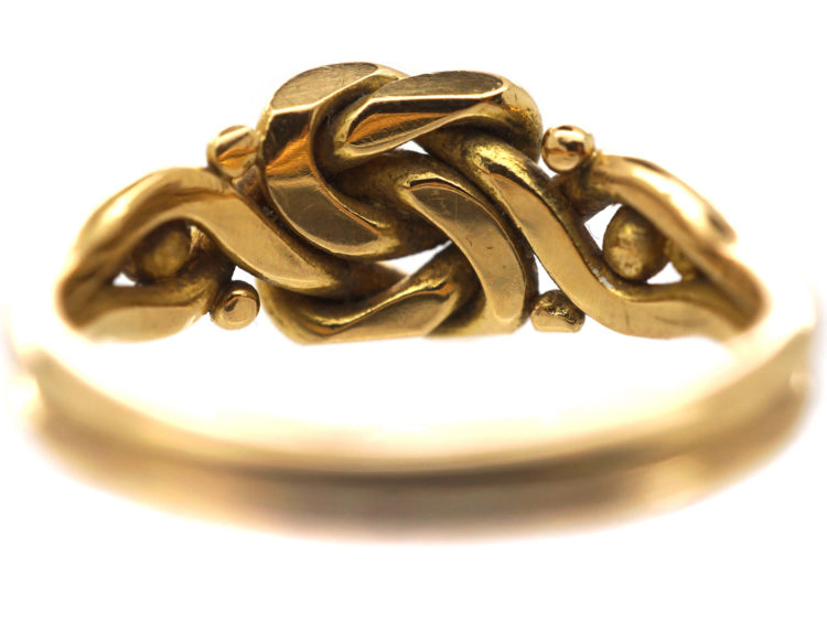 Edwardian 18ct Gold Knot Ring