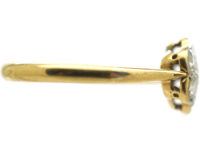 Edwardian 18ct Gold & Platinum, Diamond Cluster Ring