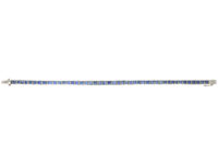 French Art Deco 18ct White Gold, Sapphire Line Bracelet