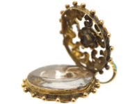 Georgian 18ct Gold Forget me Not Double Sided Locket