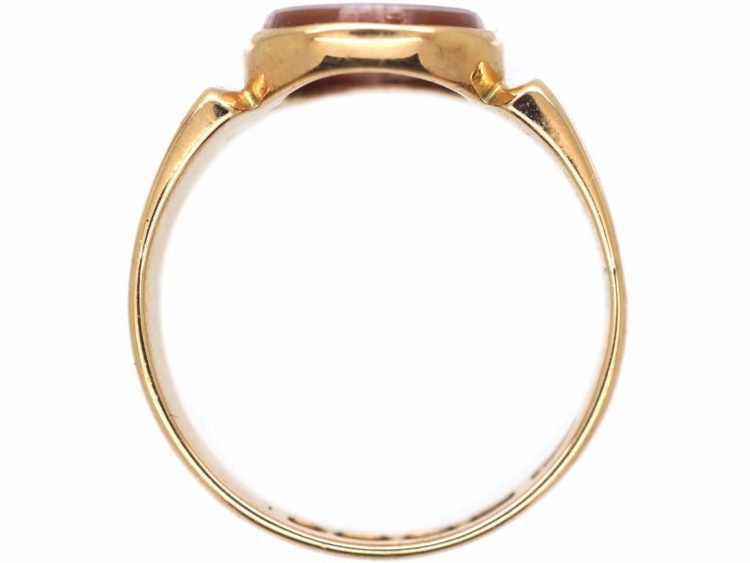 Victorian 12ct Gold & Carnelian Signet Ring