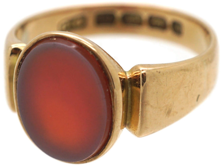 Victorian 12ct Gold & Carnelian Signet Ring