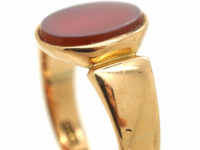 Victorian 12ct Gold & Carnelian Signet Ring