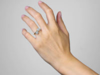 Edwardian 18ct Gold & Platinum Double Diamond Cluster Ring