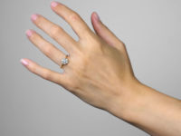 Edwardian 18ct Gold & Platinum, Diamond Cluster Ring