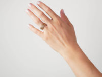 Victorian 9ct Gold Wide Wedding Band with Incised Detail