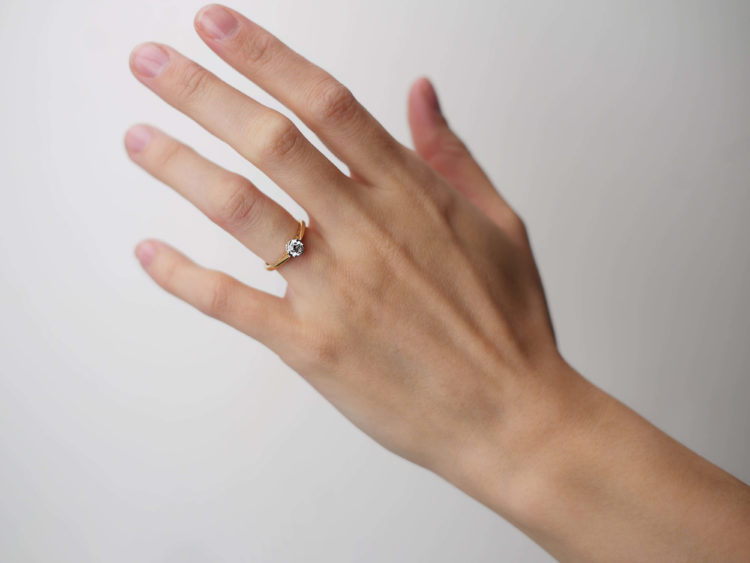 18ct Gold & Half Carat Diamond Solitaire Ring