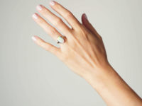 Art Deco 18ct White Gold & Opal Ring