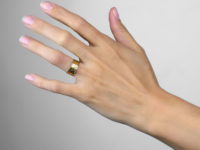 Victorian Two Colour Gold 18ct Gold Wedding Band with Cherry Motif