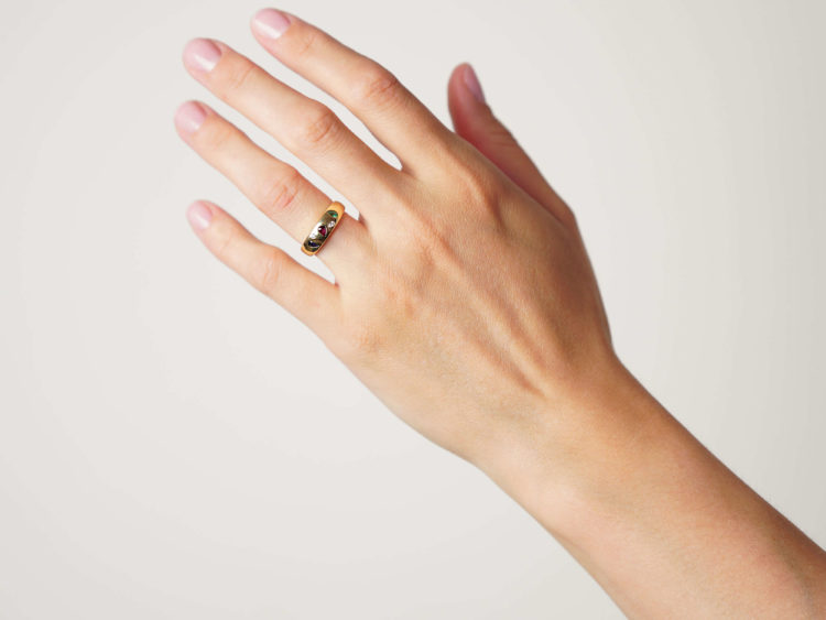 18ct Gold Sapphire, Emerald, Ruby & Diamond Ring