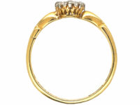 Edwardian 18ct Gold & Platinum, Diamond Cluster Ring