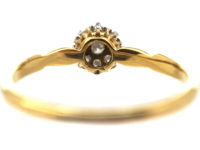 Edwardian 18ct Gold & Platinum, Diamond Cluster Ring