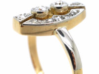 Art Deco 14ct Gold & Diamond Ring