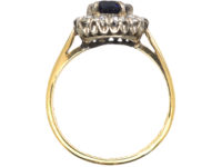 18ct Gold, Sapphire & Diamond Cluster Ring