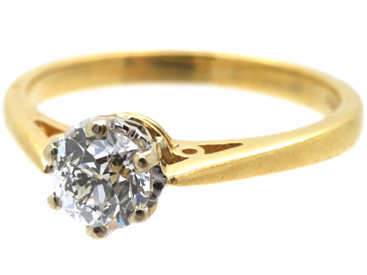 18ct Gold & Half Carat Diamond Solitaire Ring