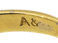 18ct Gold, Amethyst & Diamond Cluster Ring