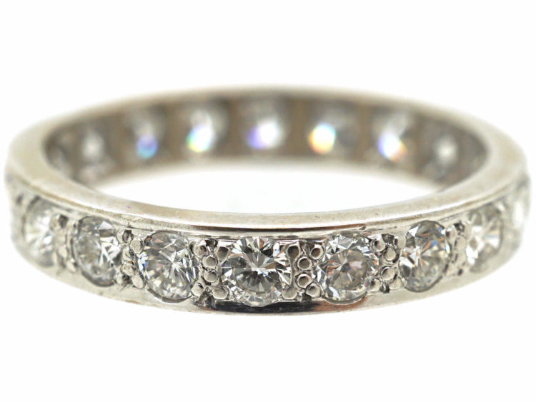 18ct White Gold & Diamond Eternity Ring