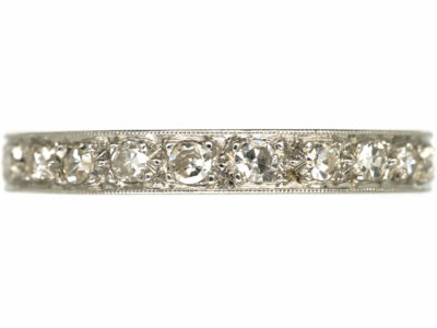 Art Deco Platinum & Diamond Eternity Ring