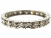 Art Deco Platinum & Diamond Eternity Ring