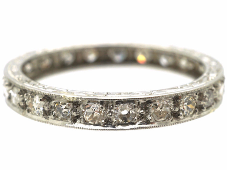 Art Deco Platinum & Diamond Eternity Ring