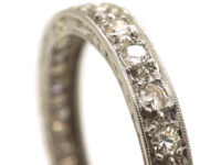 Art Deco Platinum & Diamond Eternity Ring