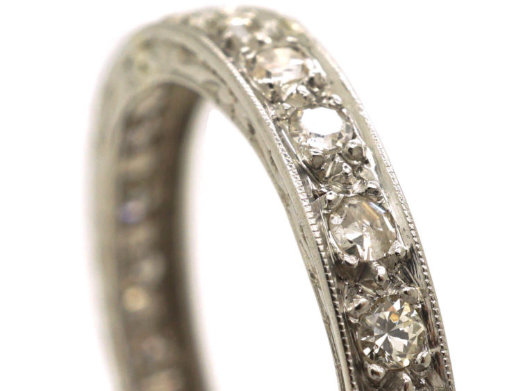 Art Deco Platinum & Diamond Eternity Ring