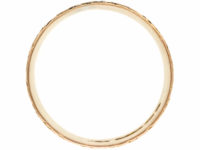 Victorian 9ct Gold Wide Wedding Band with Incised Detail