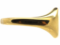 18ct Gold Plain Signet Ring by Charles Green & Sons