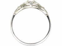 Art Deco Platinum & Diamond Cluster Ring