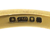 18ct Gold & Diamond Chevron Ring