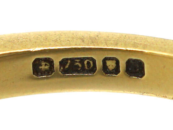 18ct Gold & Diamond Chevron Ring