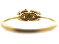 18ct Gold, Cultured Pearl & Diamond Ring