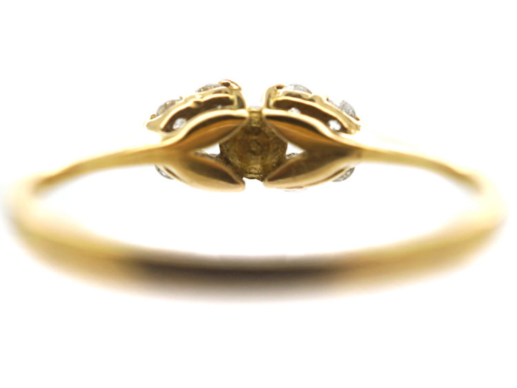 18ct Gold, Cultured Pearl & Diamond Ring